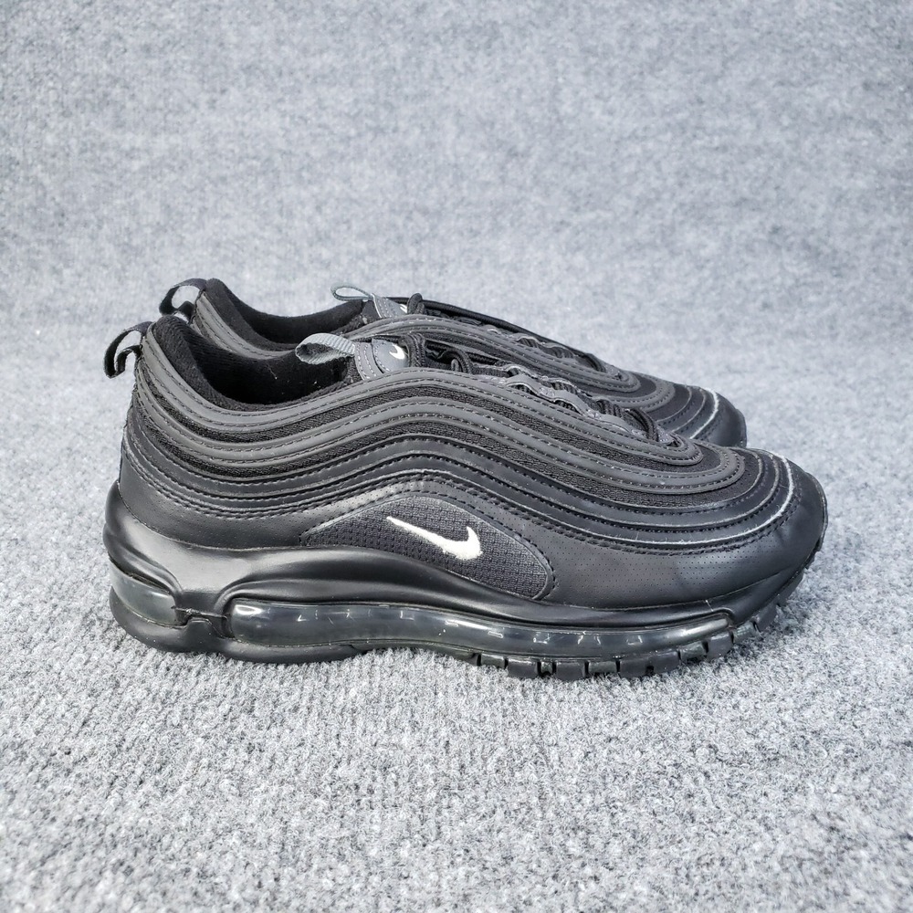 Nike Air Max 97 GS Shoes Kids Youth SIze 4.5 Triple Black Running Sneakers